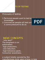 Basic Concepts of Testing