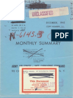 U-Boat Monthly Report - Dec 1942