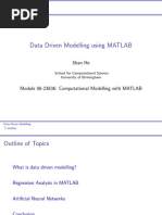 Data Driven Modelling Using MATLAB