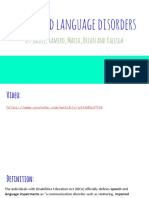 Speech and Language Disorders Presentation