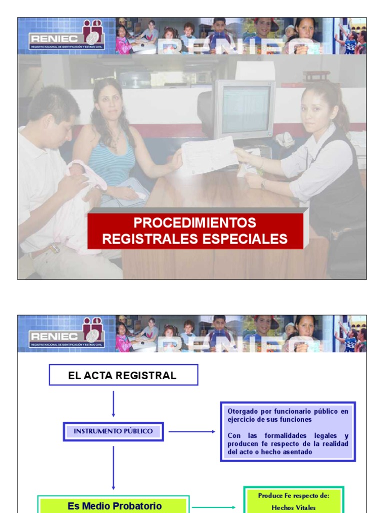 Procedimientos Registrales en OREC PDF | PDF | Instituciones sociales ...