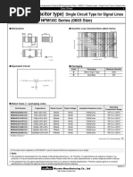 Emifil (Capacitor Type) : Single Circuit Type For Signal Lines NFM18C Series (0603 Size)