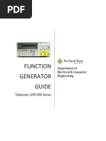 Function Generator - Tektronix AFG300 Series Guide