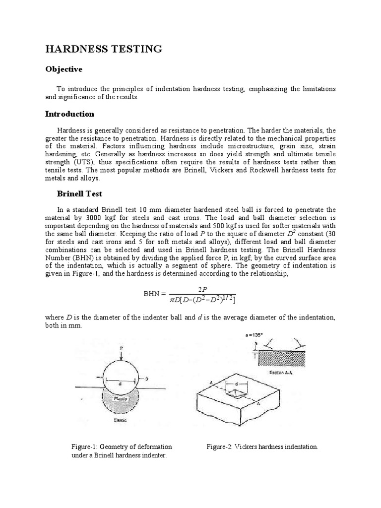 Hardness PDF Hardness Chemical Substances