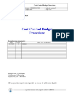 Cost Control Budget DOP3000-PRC-007!0!03