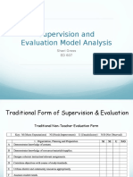 Supervision and Evalution Model Analysis