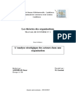 TRAVAIL DE SYNTHÈSE: L'analyse Stratégique Des Acteurs Dans Une Organisation