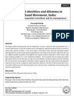 Political Identities and Dilemma in Jharkhand Movement, India: 3. Political Identities and Dilemma in Jharkhand Movement, India