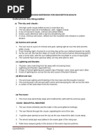 Descriptive Phrases for Scenic Writing | PDF | Sky | Cloud