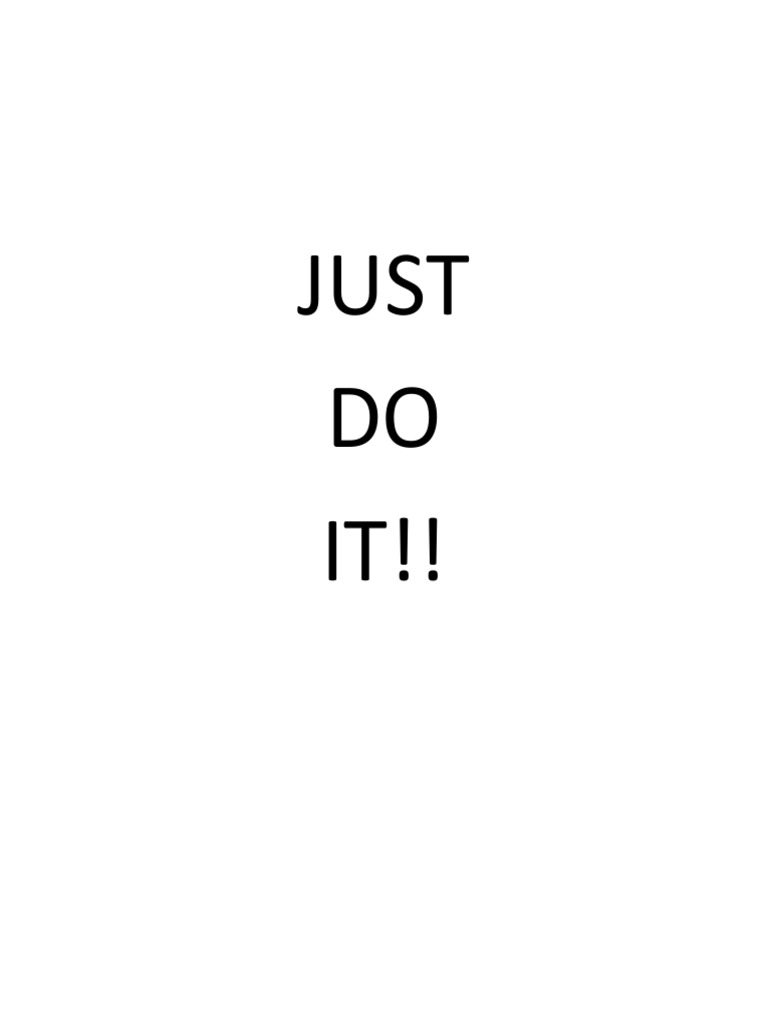 Just DO IT!! | PDF