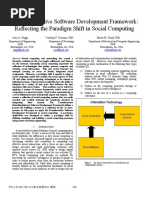 A Transformative Software Development Framework: Reflecting The Paradigm Shift in Social Computing