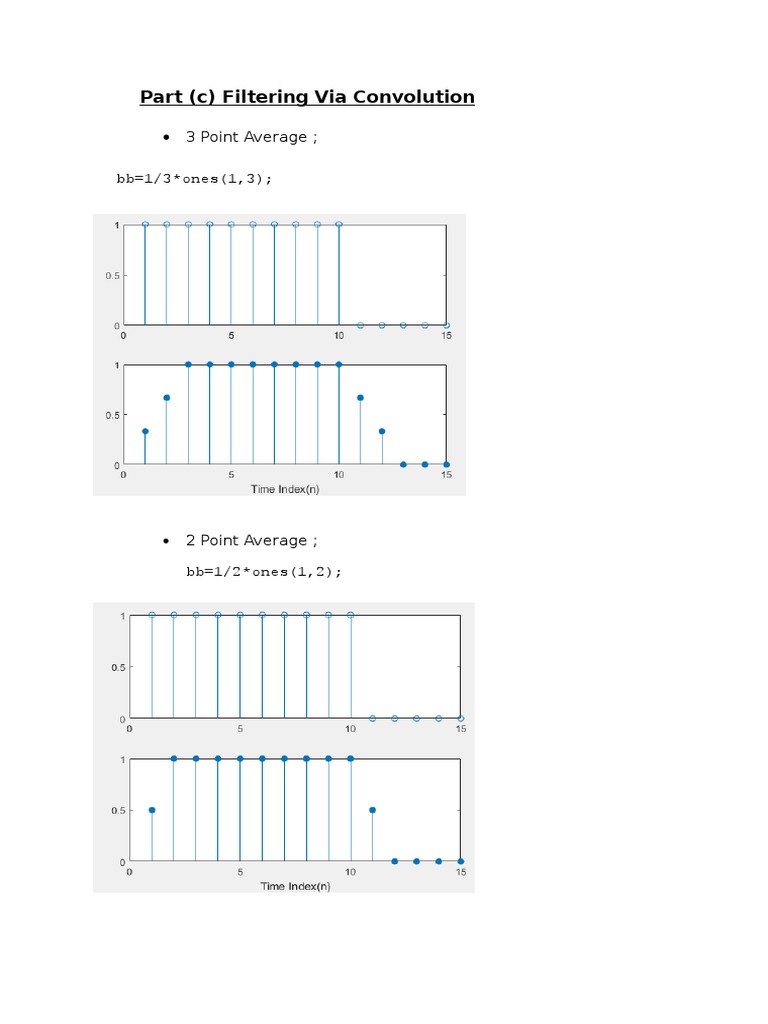 Convolution Filtering: Average Techniques | PDF