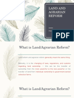 Economics Report On Agrarian Reform