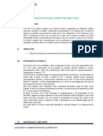 Determinación de PH y Acidez Titulable Total