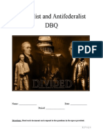 federalist and antifederalist dbq packet iep