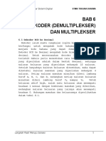 Bab-6 Dekoder (Demultiplekser) Dan Multiplekser
