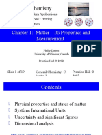 General Chemistry: Chapter 1: Matter-Its Properties and Measurement