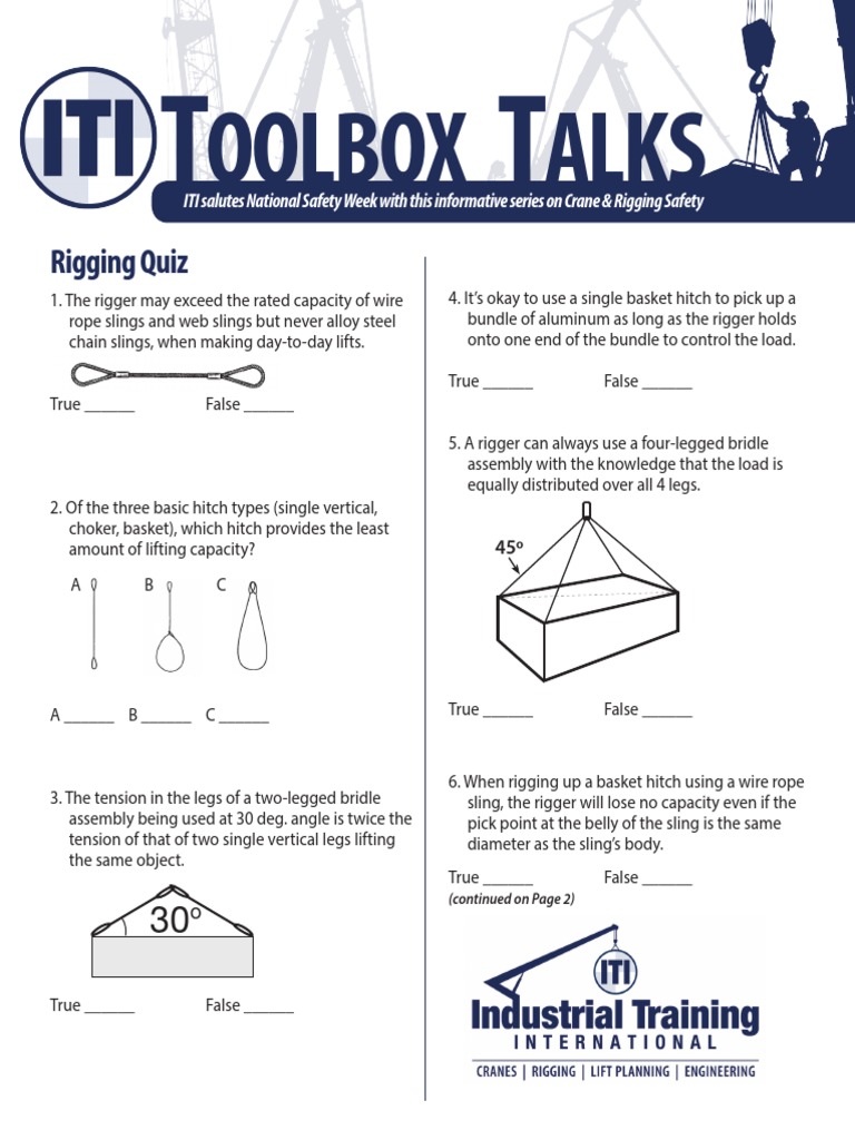 Rigging Question2 PDF PDF Crane (Machine) Rigging