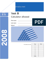 Maths Paper B 2008