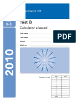 2010 Maths Test B