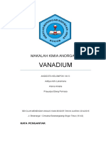 Makalah Vanadium Kelompok 3 Kelas XIII-6