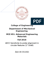 AECC Sensitivity To Probe Alignment in Circular Features