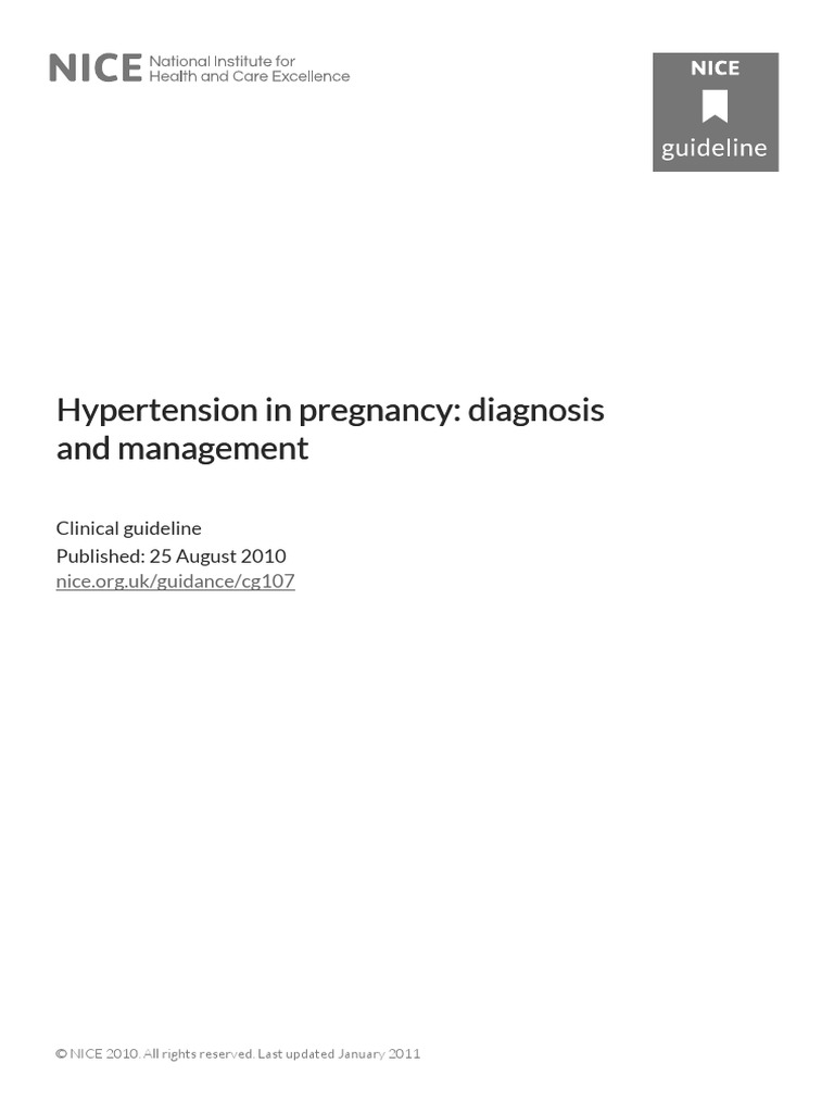 Nice Pih | PDF | Hypertension | Childbirth