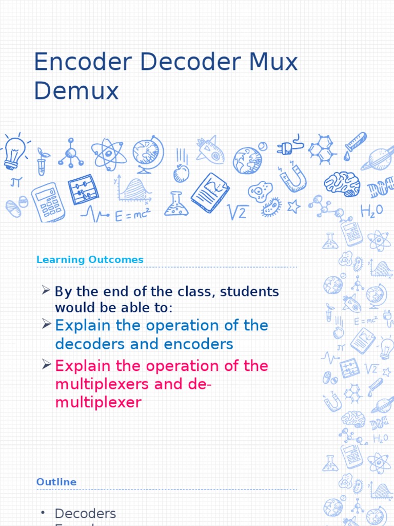 R1 CH5 Encoder Decoder Mux Demux | PDF | Computer Engineering ...