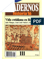 Cuadernos Historia 16 (Serie 1985), Nº 111 - Vida Cotidiana en Roma (I) PDF