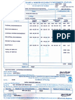 Shailesh Patel Final Year Marksheet