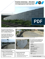 VSoL® wall construction on D1 motorway bridge in Slovakia