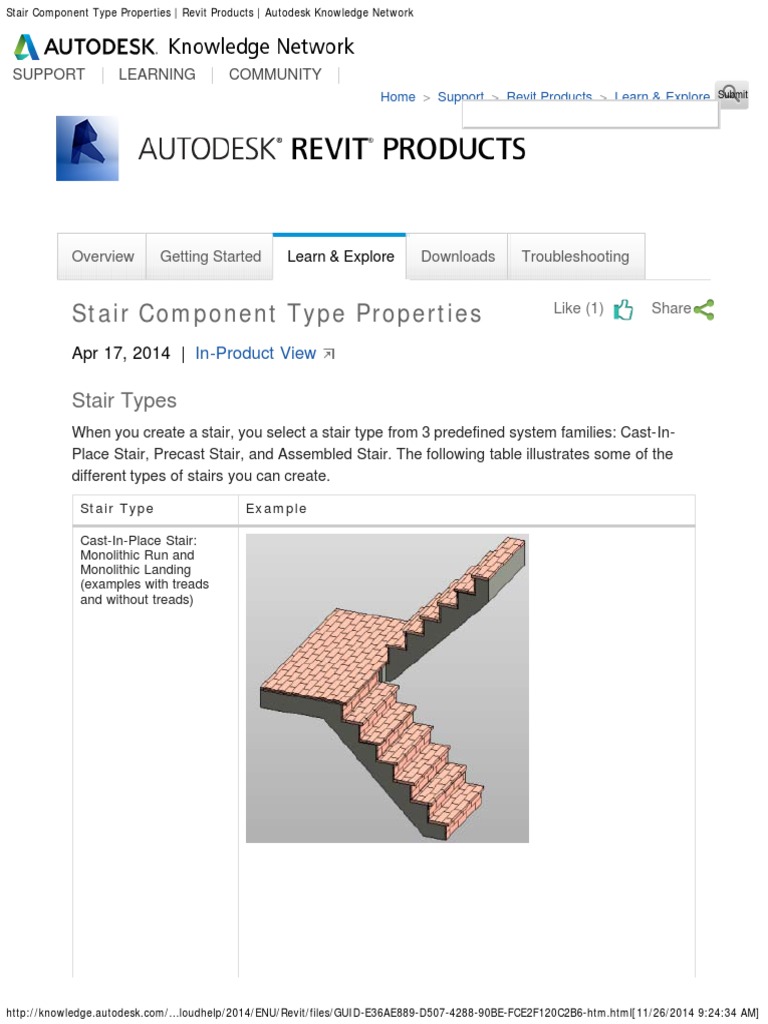 Stair Component Type Properties | PDF | Stairs | Autodesk Revit