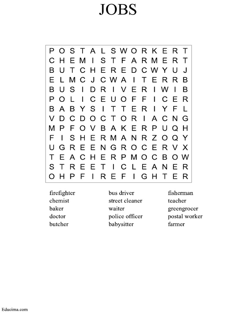 Sopa de Letras Jobs | PDF