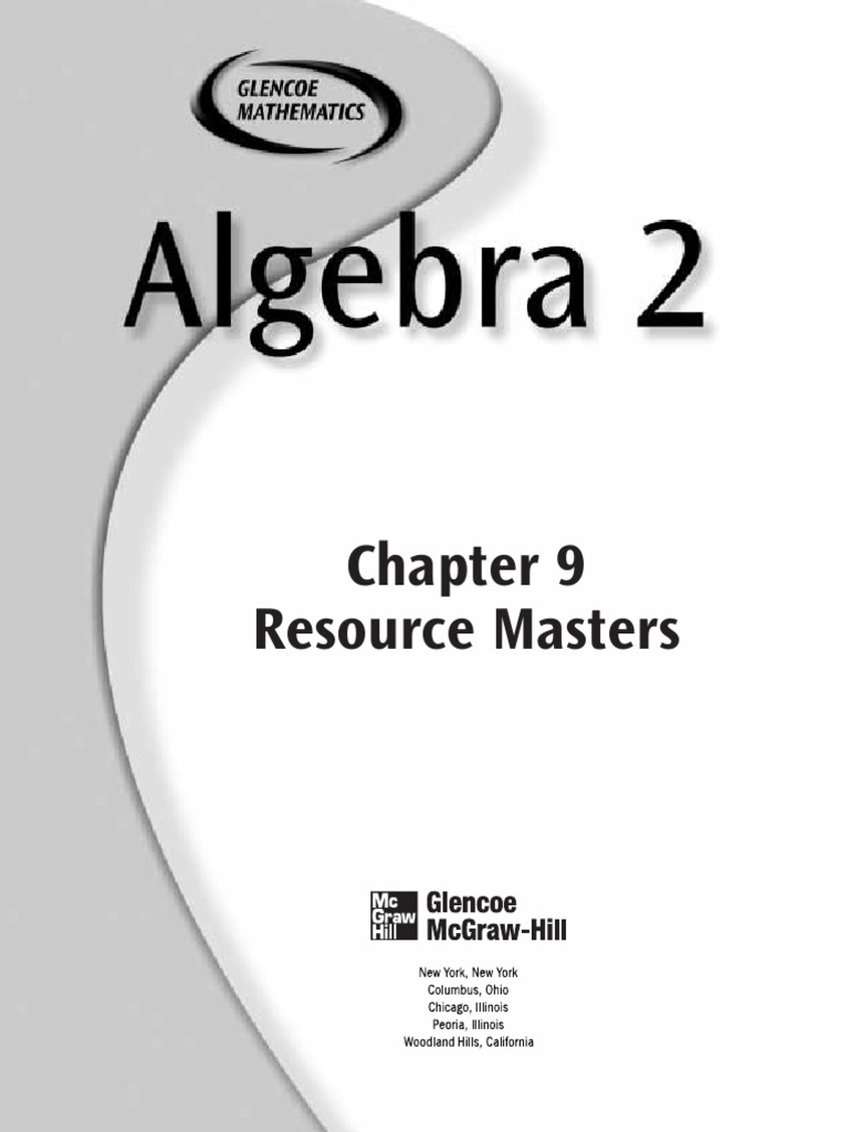 Alg 2 Resource Masters Ch9 Fraction Mathematics Factorization