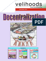 Decentralization in Livelihoods, Demonetization Impact, Schemes, Enterprises