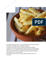 Las Patatas Fritas Al Horno Son Una Estupenda Opción para Disfrutar de Unas Ricas Patatas Pero Sin Apenas Calorías