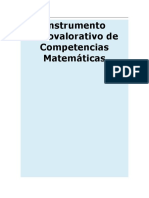 Instrumento Autovalorativo de Competencias Matemáticas
