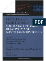 Problems and Solutions On Solid State Physics, Relativity and Miscellaneous Topics - Lim Yung Kuo