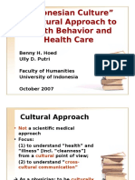 "Indonesian Culture" A Cultural Approach To Health Behavior and Health Care