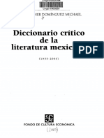 Diccionario Crítico de La Literatura Mexicana