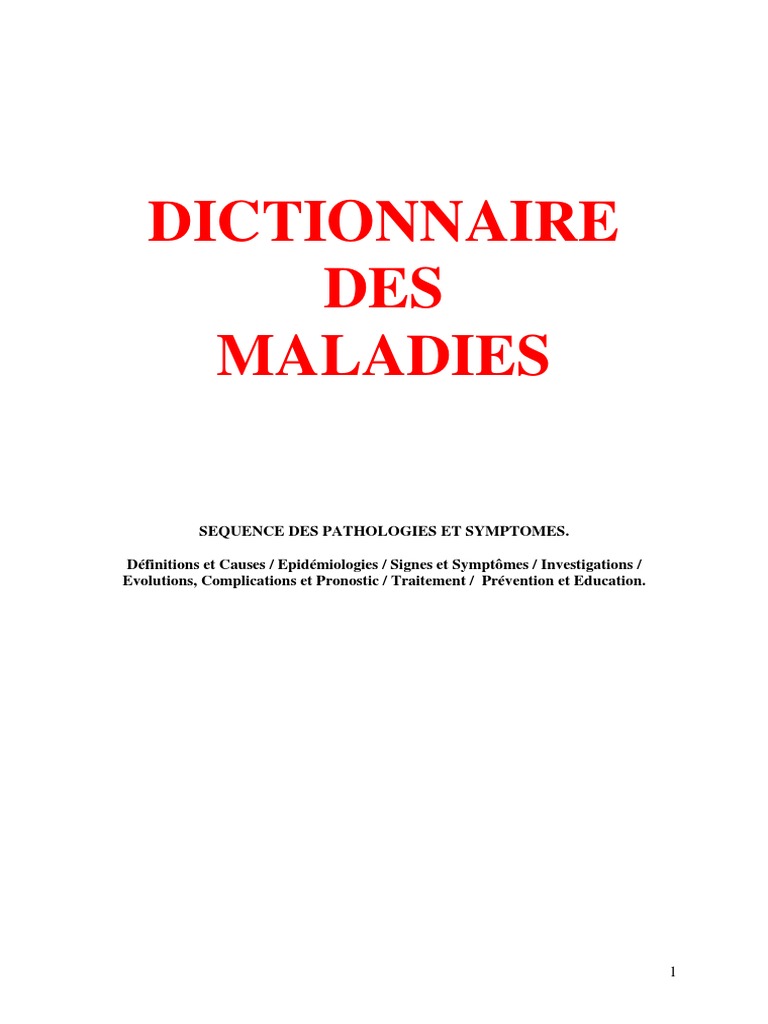 Le Grand Dictionnaire Des Malaises Et Maladies Pdf Gratuit