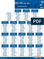 Calendario Serie A Tim