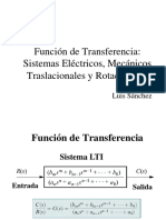 Función Transferencia Sistemas Eléctricos Mecánicos