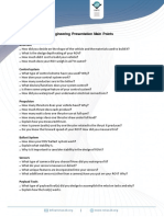 Engineering Presentation Main Points: Structure