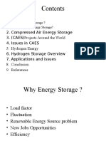 A) Why Energy Storage ? B) Options For Energy Storage?