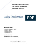 Analyse Granulométrique