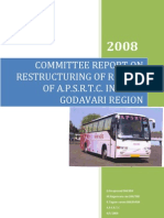 committee report on  restructuring of routes 