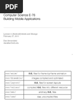 Computer Science E-76 Building Mobile Applications