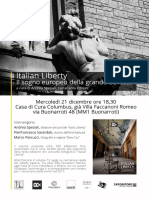 Locandina Presentazione libro ''Italian Liberty'' - COLUMBUS