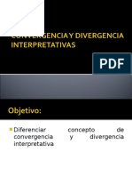 Convergencia y Divergencia Interpretativas1